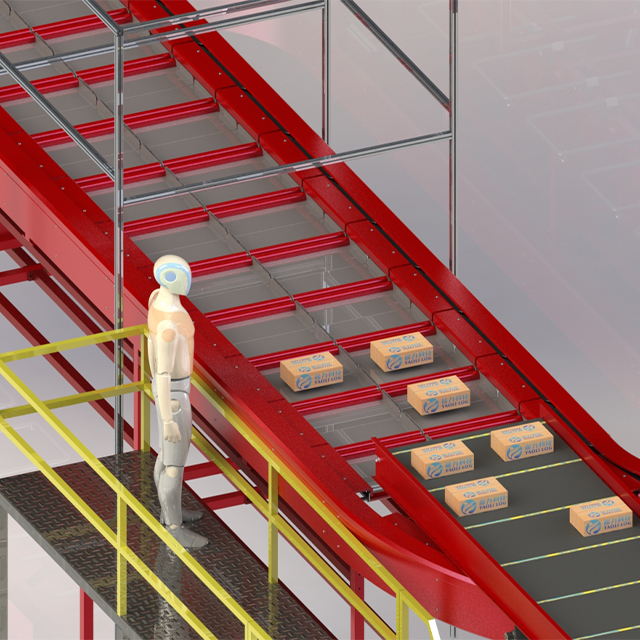 Clasificador Bomb Bay de alta tecnología para prendas de comercio electrónico