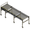 Transportador de rodillos extensible telescópico Descarga flexible