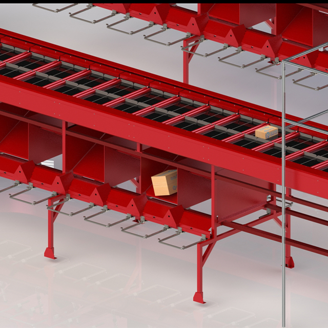 Clasificador Bomb Bay de alta tecnología para prendas de comercio electrónico
